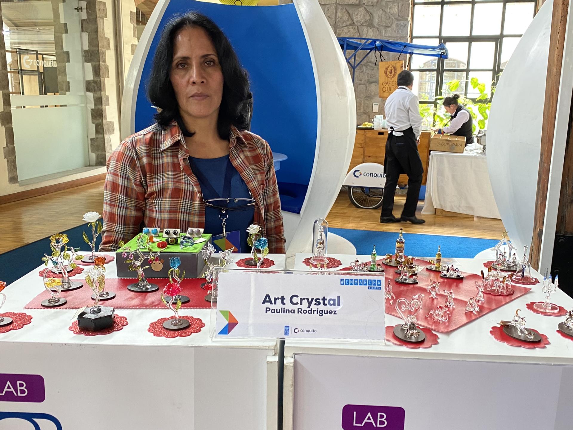 Ana María Morales, emprendedora del sector Carapungo,