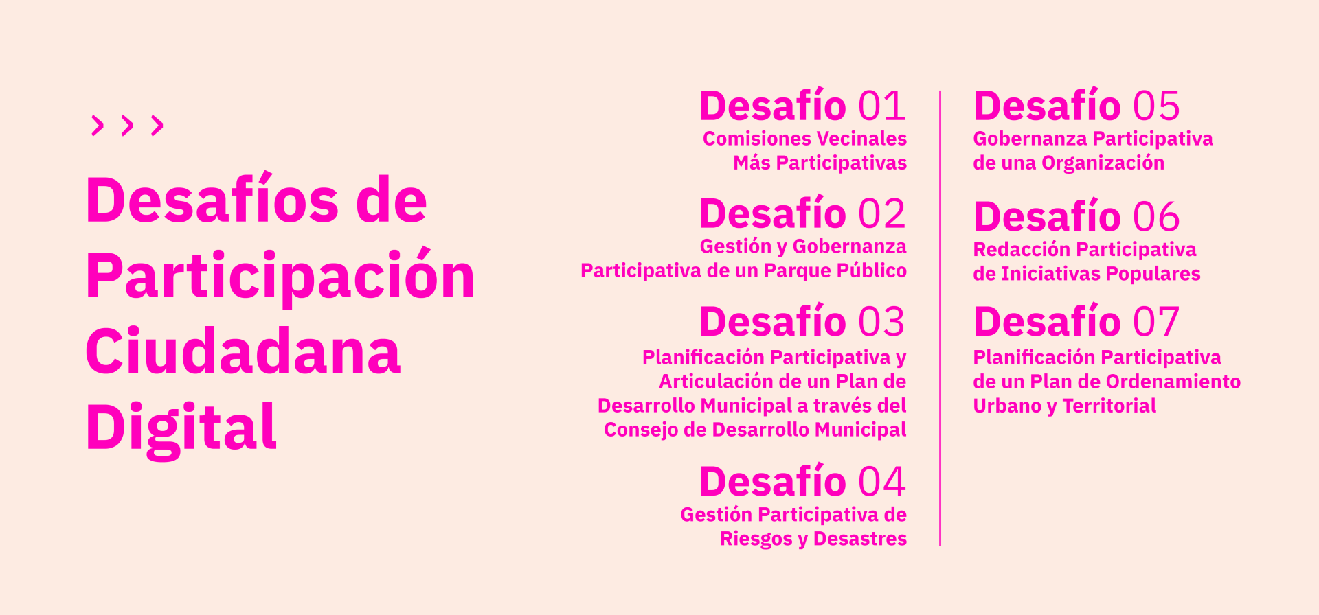 Desafíos de la hackaton.