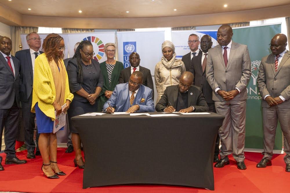 Signing of the memorandum between UNDP and the Ministry of ICT 