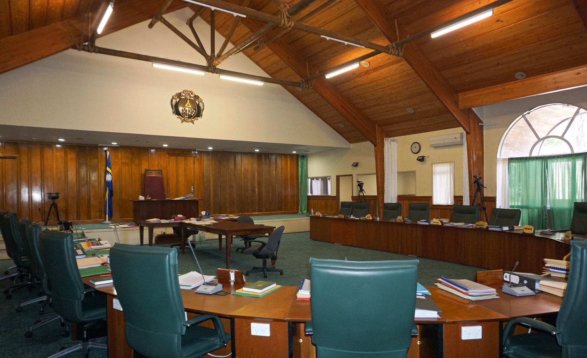 Nauru's parliament chamber