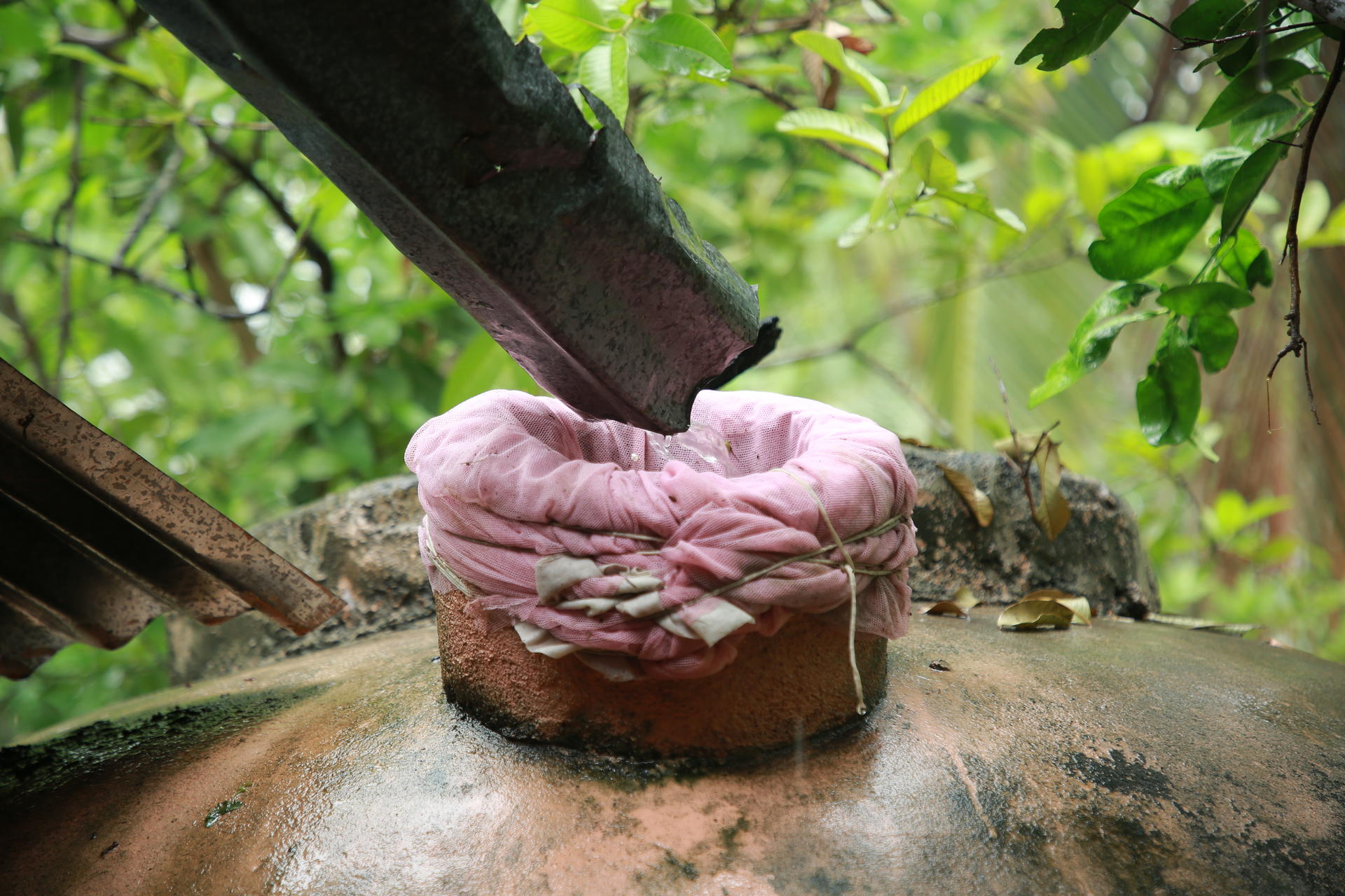 Rainwater harvesting system for households