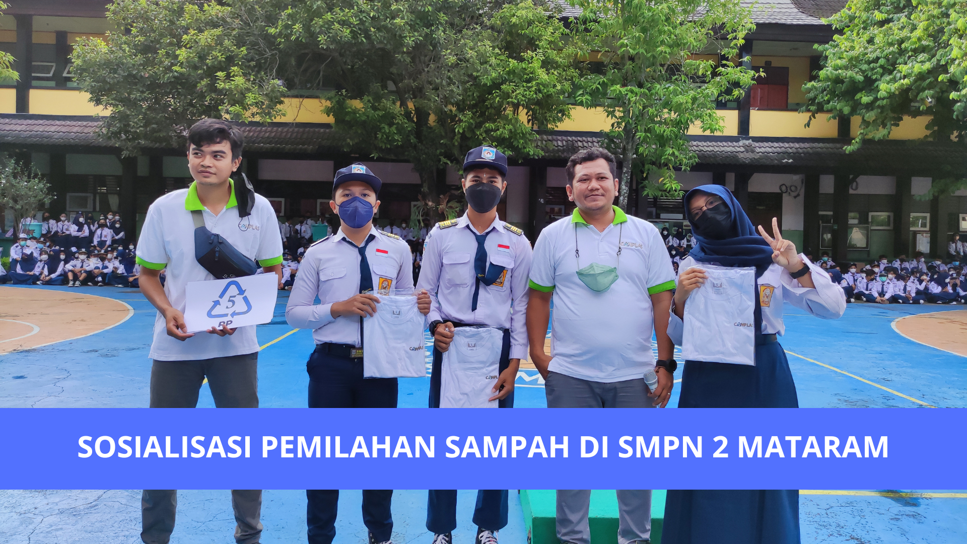 Sudirman at the Socialization of Waste Management at SMPN 2 Mataram