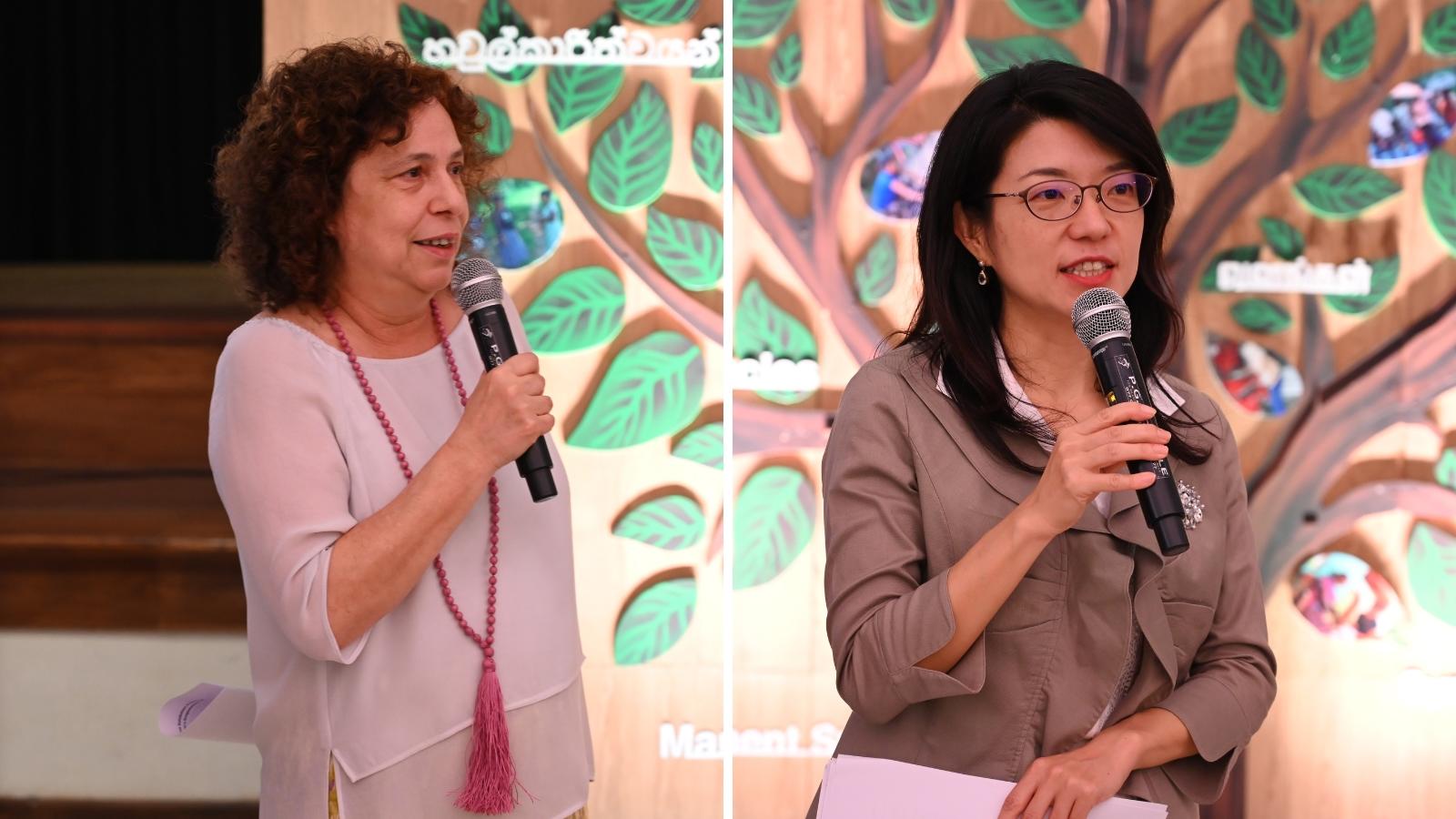 H.E. Carmen Moreno, Ambassador of the European Union (EU) to Sri Lanka, and Ms Azusa Kubota, Resident Representative of the United Nations Development Programme (UNDP) in Sri Lanka