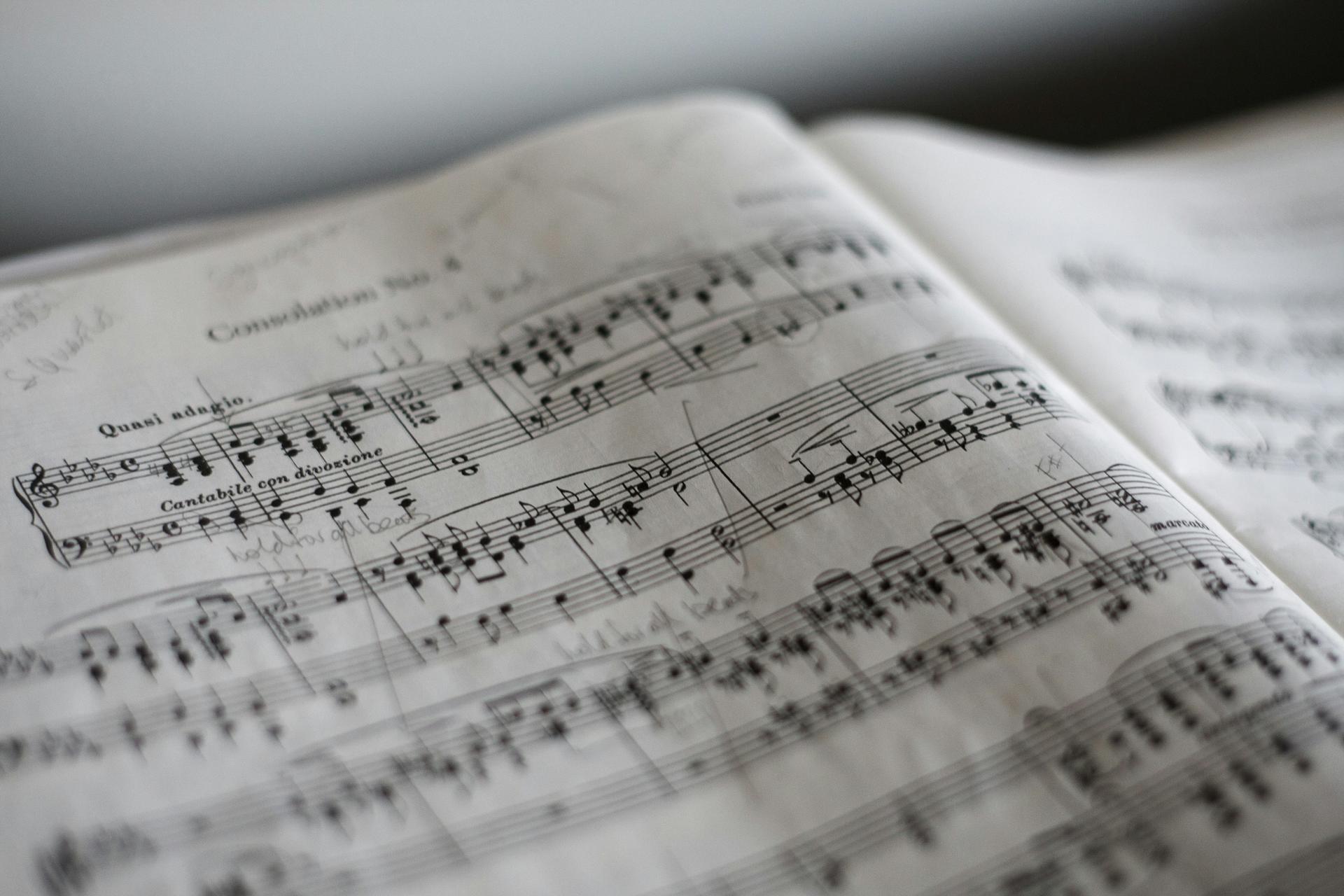 Sheet of music