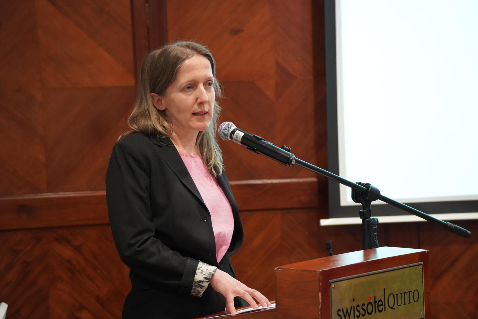 Claire Medina representante residente del PNUD