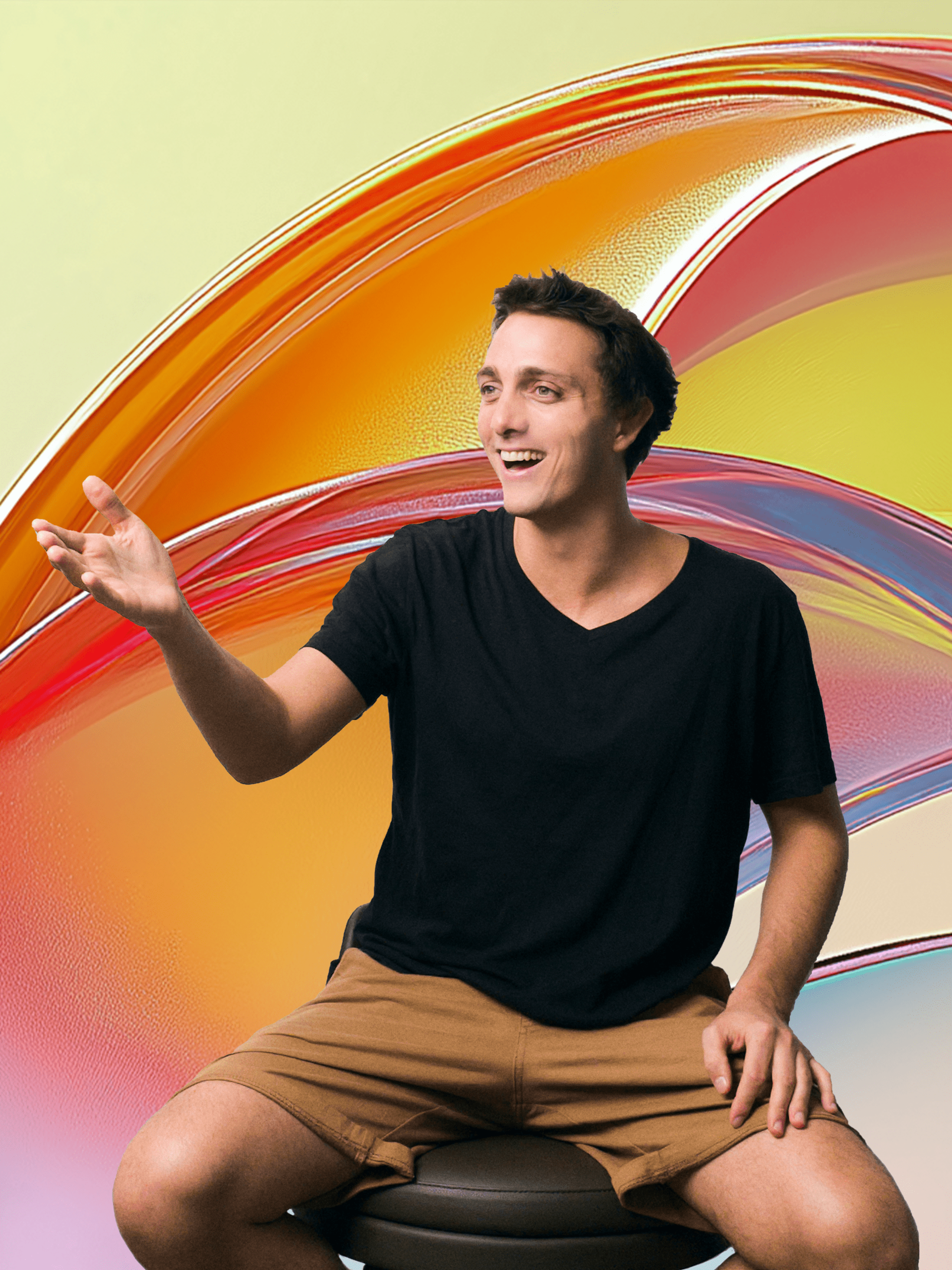 a man posing for the camera