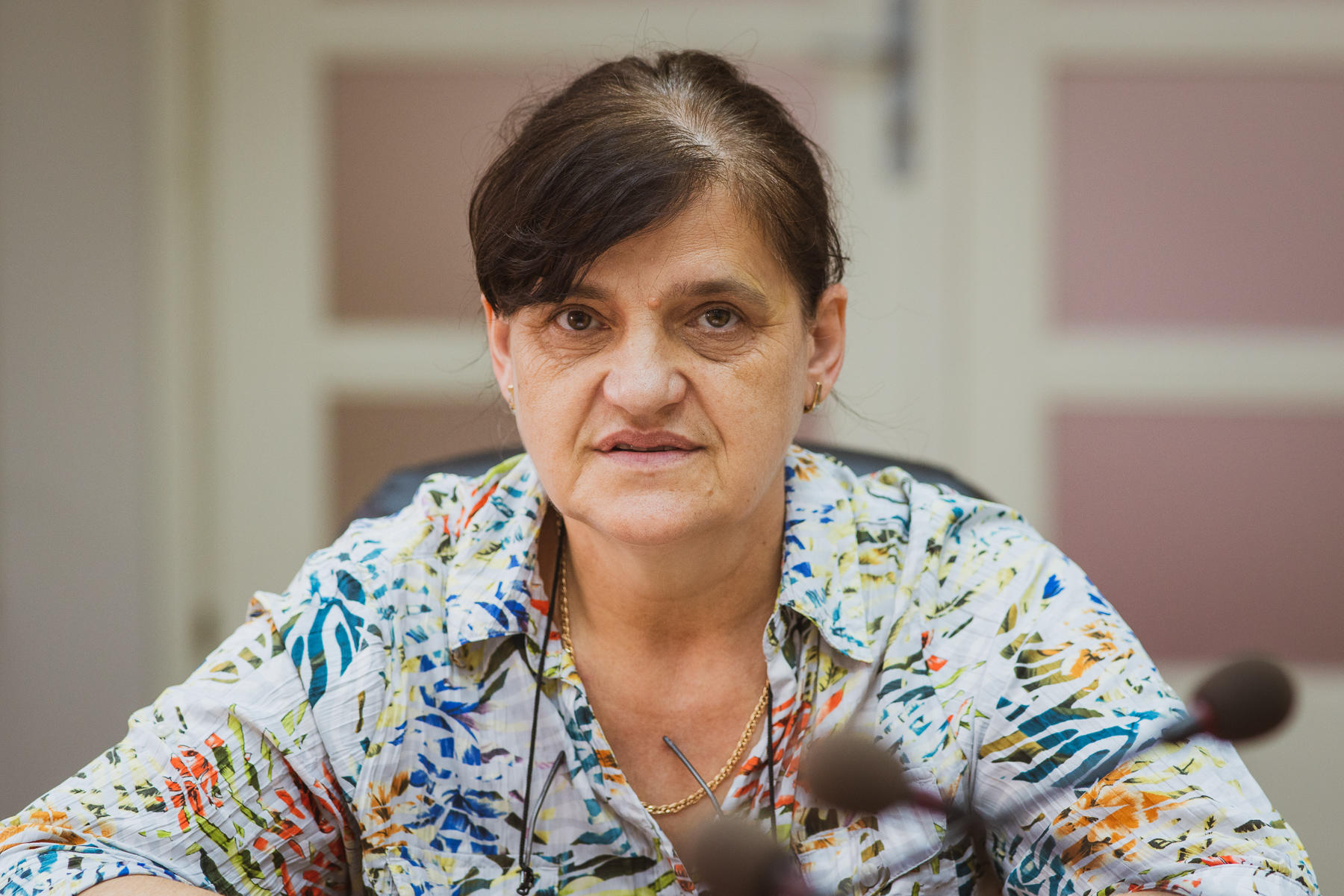 a person smiling for the camera