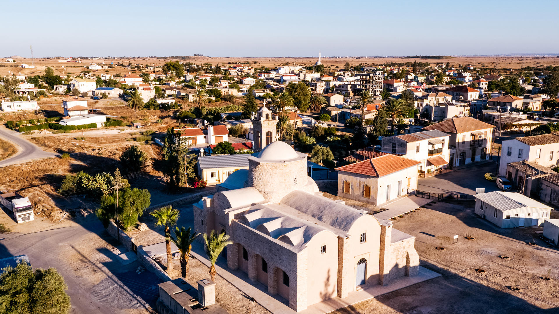 a view of Cyprus from air
