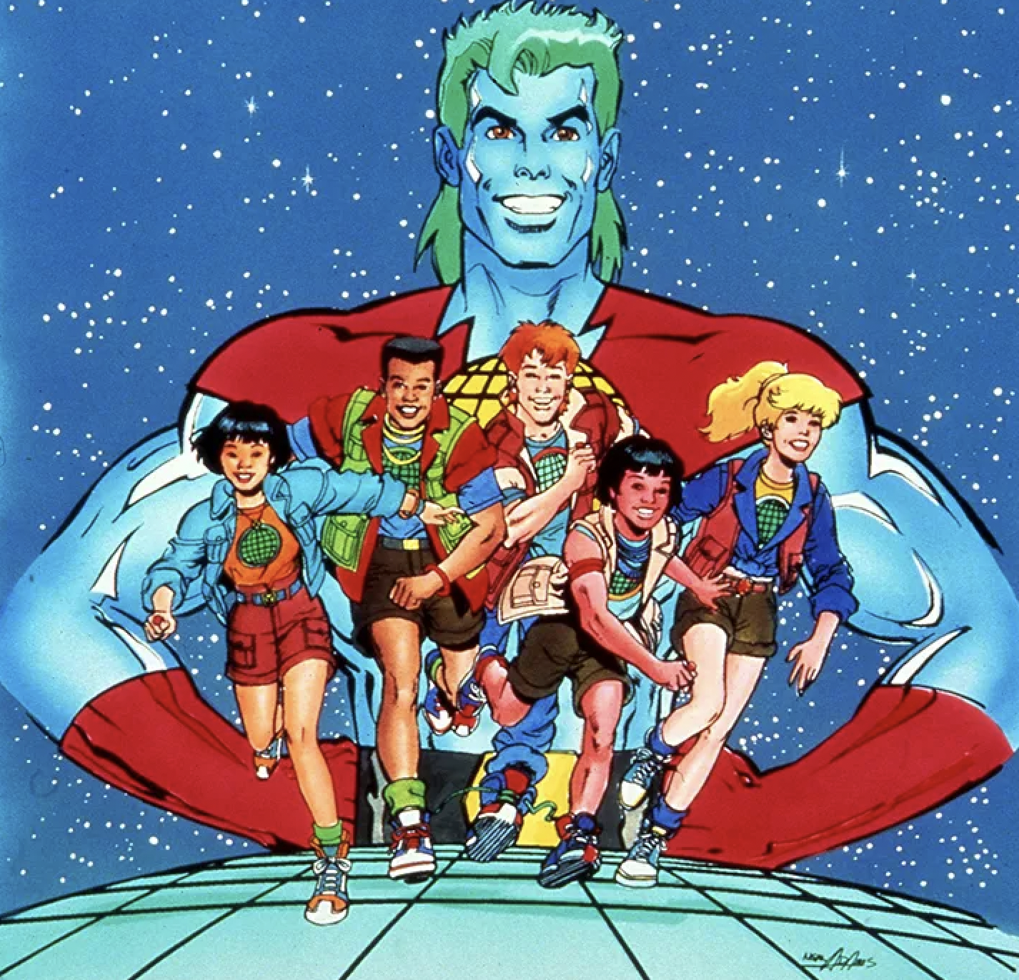 a group of people posing for the camera