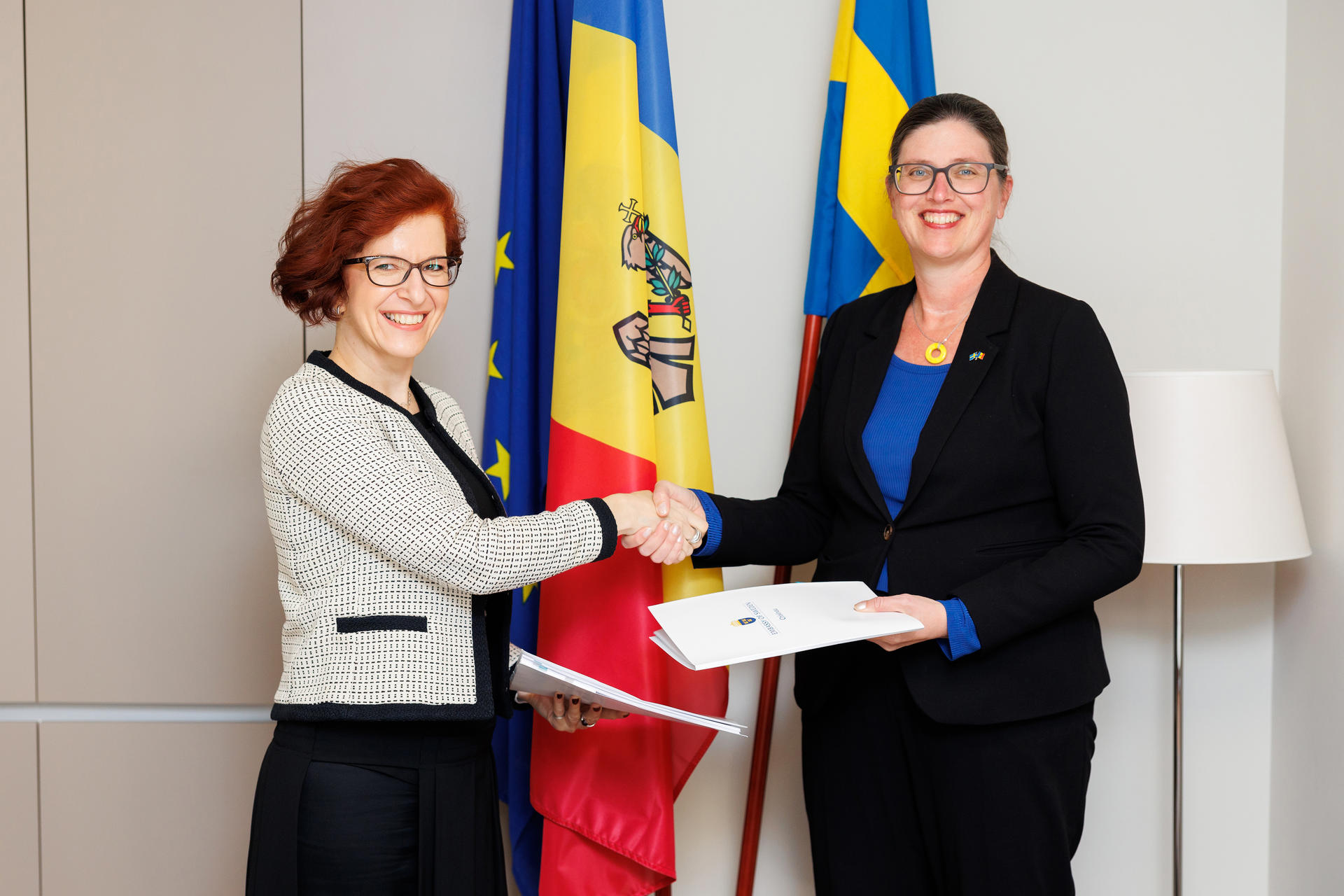 Signing UNDP-Sweden "Strengthening democratic resilience in Moldova"