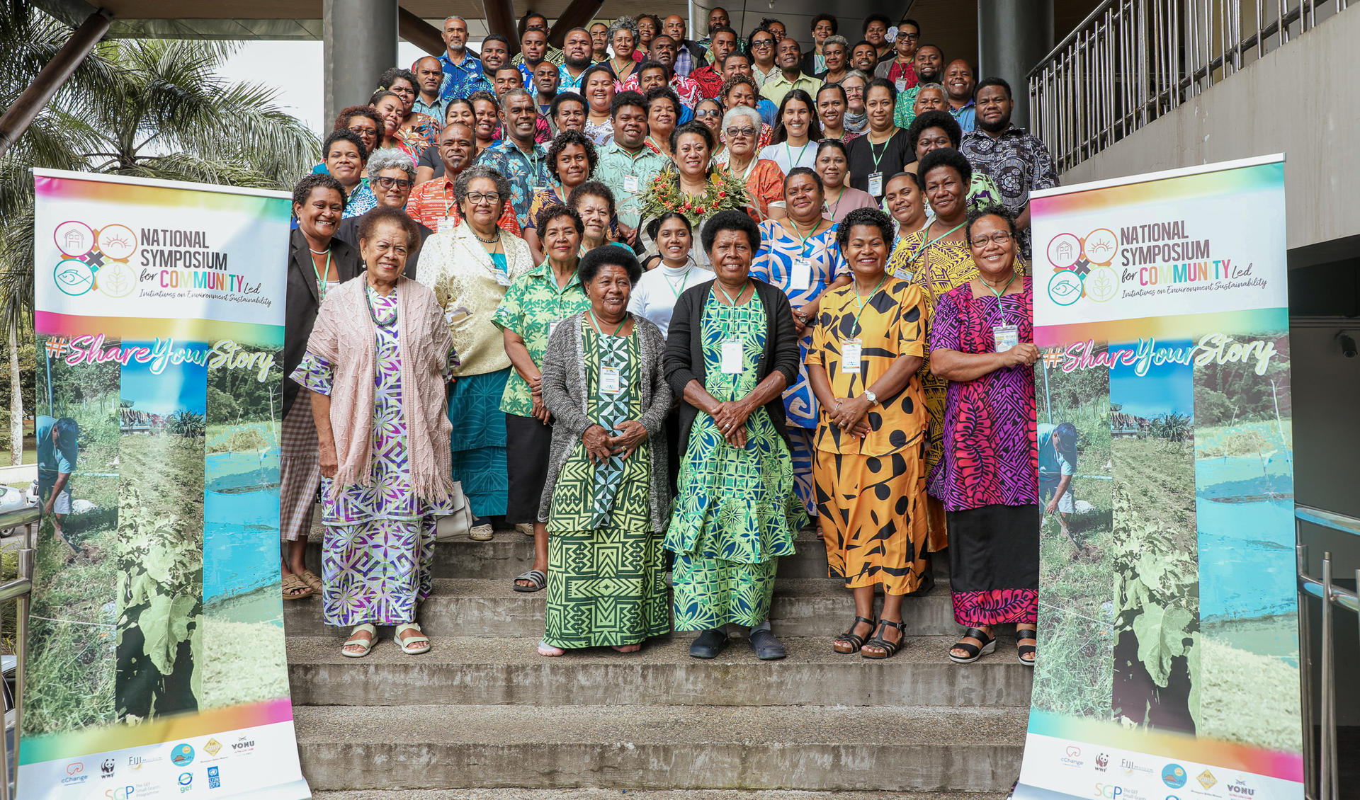 a group of people posing for a picture