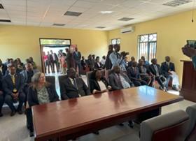 a group of people in am Anti-GBV Fast Track Centre