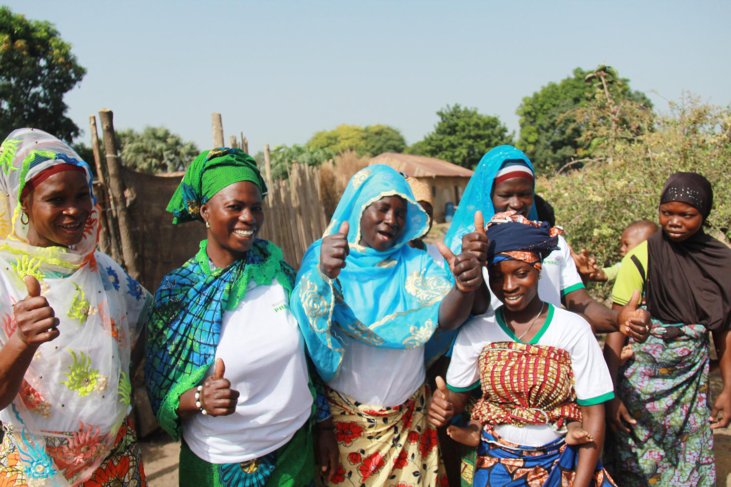a group of women siging