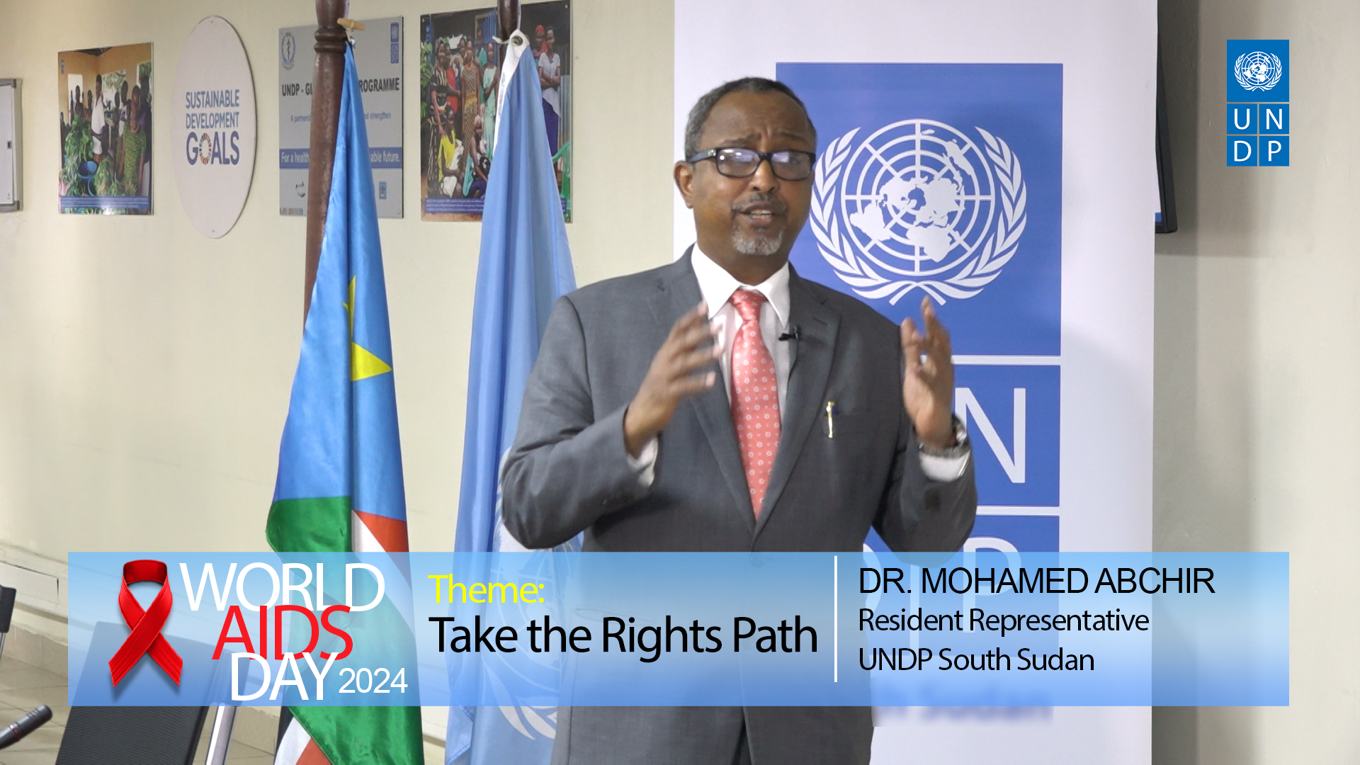 Dr. Mohamed Abchir, Resident Representative, UNDP South Sudan