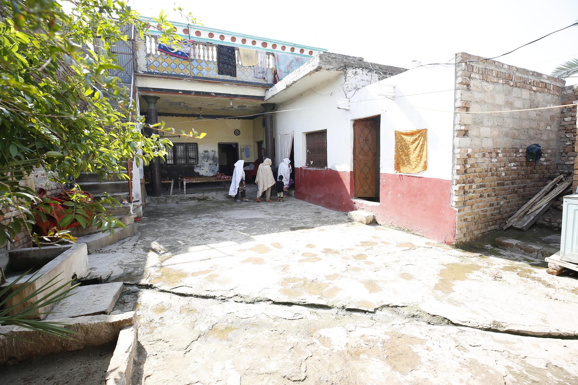 a house damaged by floods