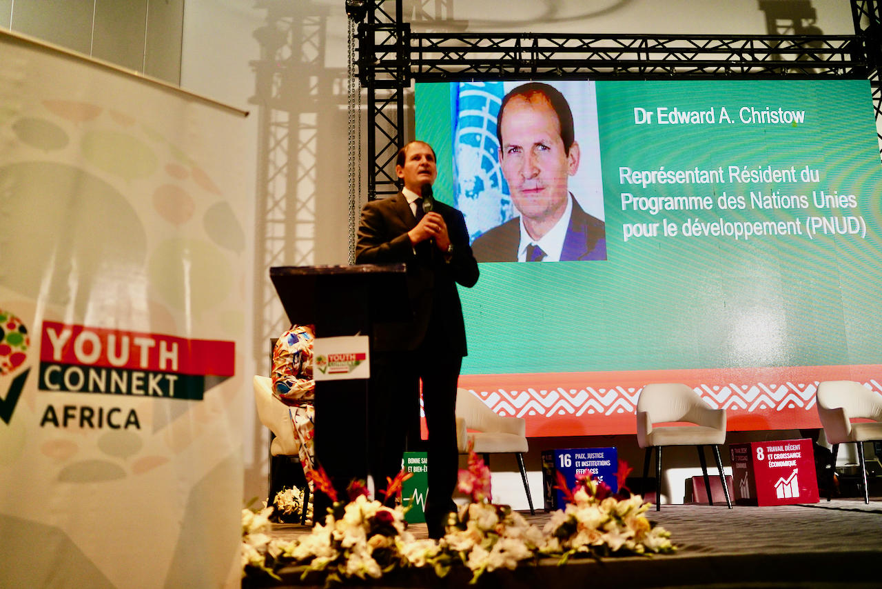 LeReprésentant Résident du PNUD à Madagascar, lors de la restitution du Youthconnekt Africa Summit 2024