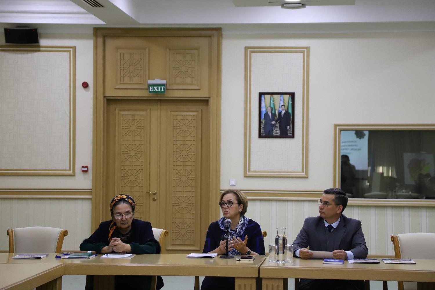 a group of people sitting at a table