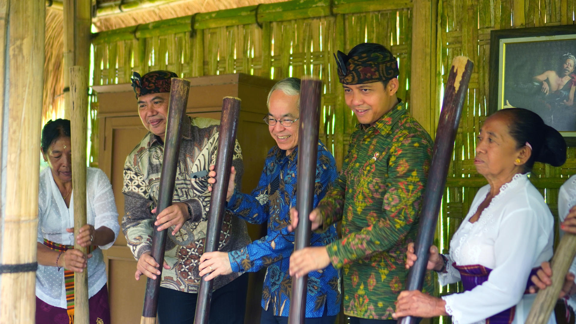 a group of people posing for the camera
