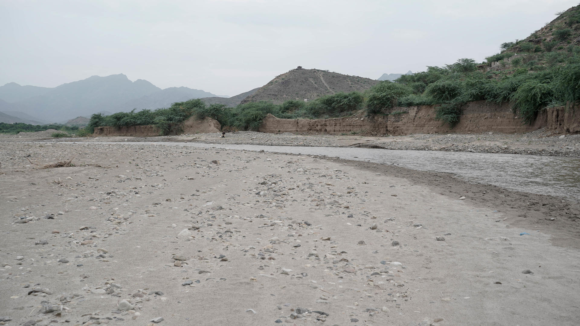 a sandy beach