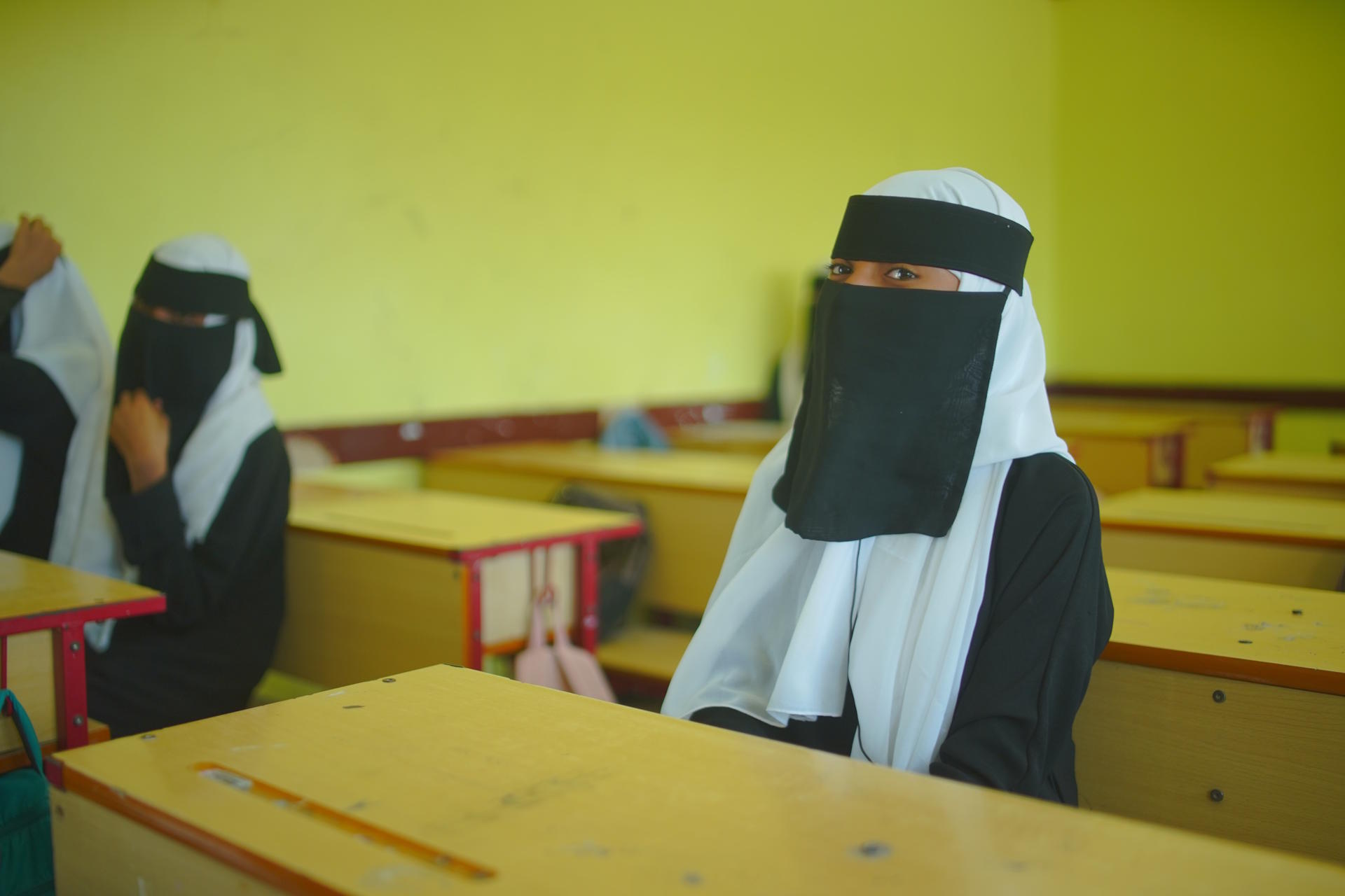 a person sitting at a desk