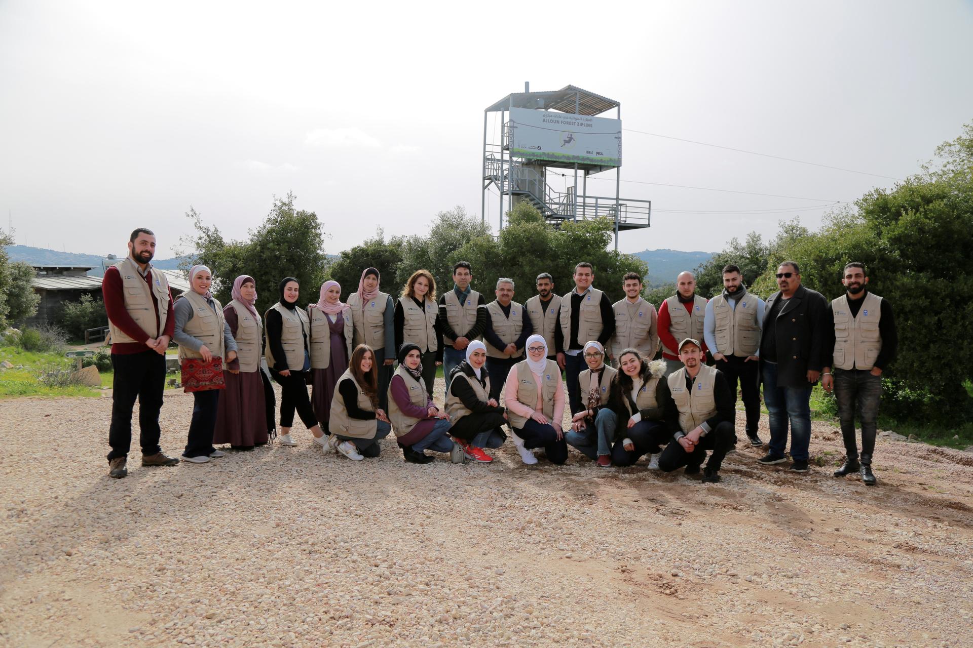 A group photo of Jordan's youth participating in the SDG Climate Facility Project. 