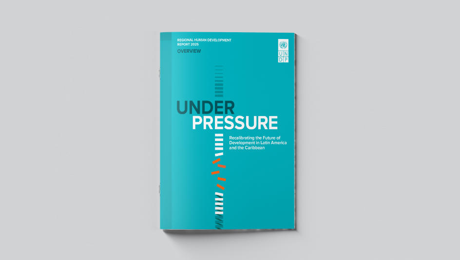 Teal book titled "UNDER PRESSURE" with modern design and vertical lines on the cover.