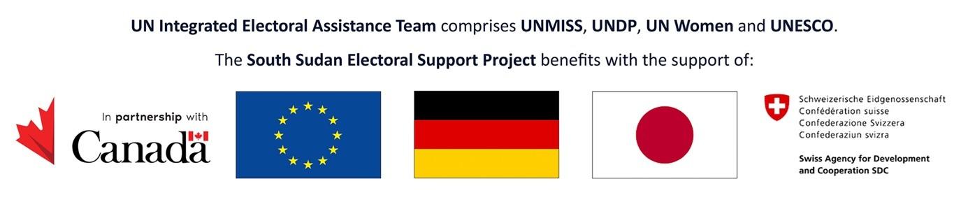 Logo banner featuring flags of Canada, the EU, Germany, Japan, and Switzerland, with text below.