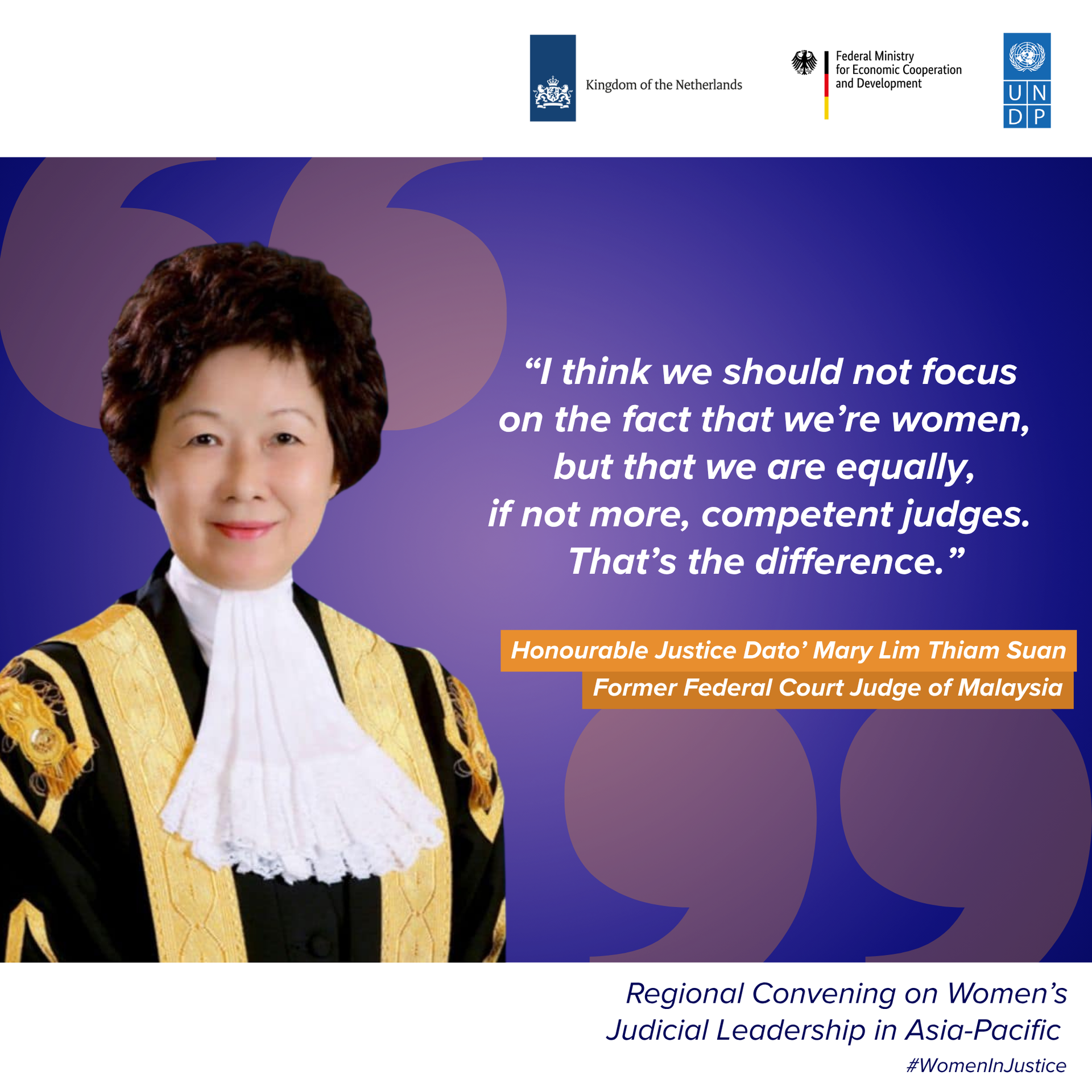 Inspiring Speech by Honourable Justice Dato’ Mary Lim Thiam Suan