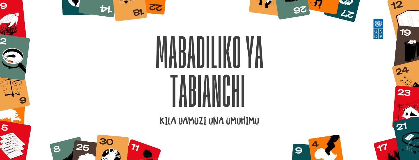 Climate counts Swahili banner