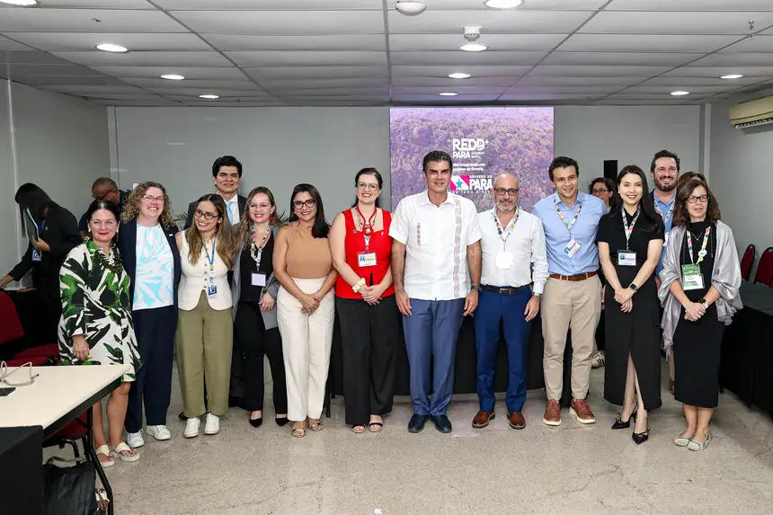 Autoridades do Governo do Pará e do PNUD em Belém.