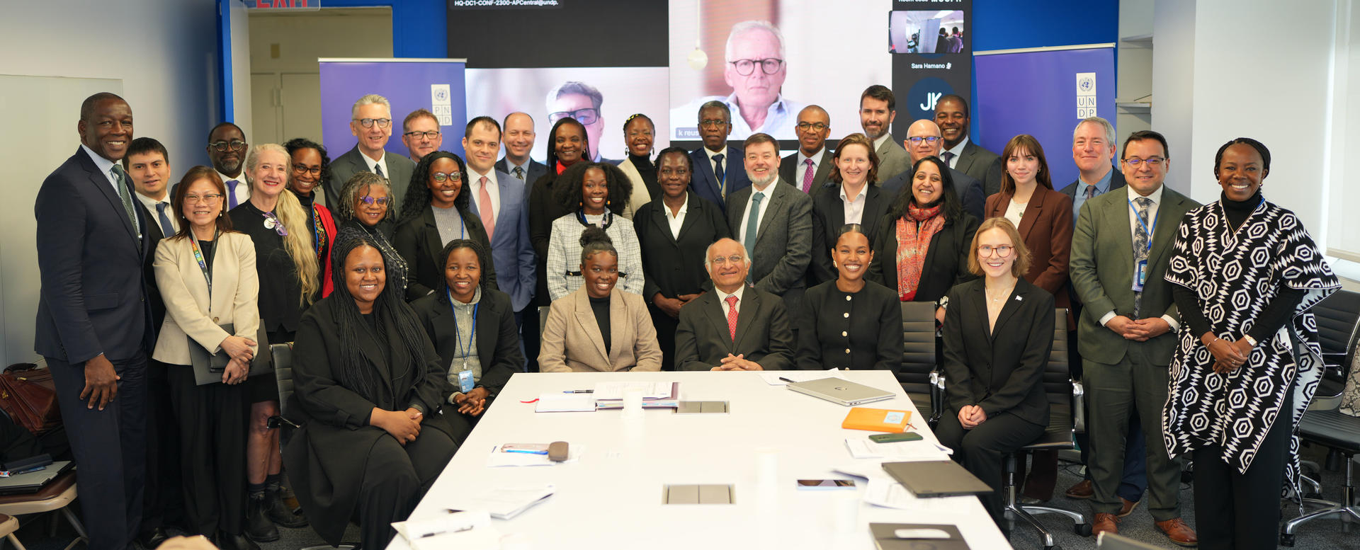 Group photo with UNDP, Concilium, and partners