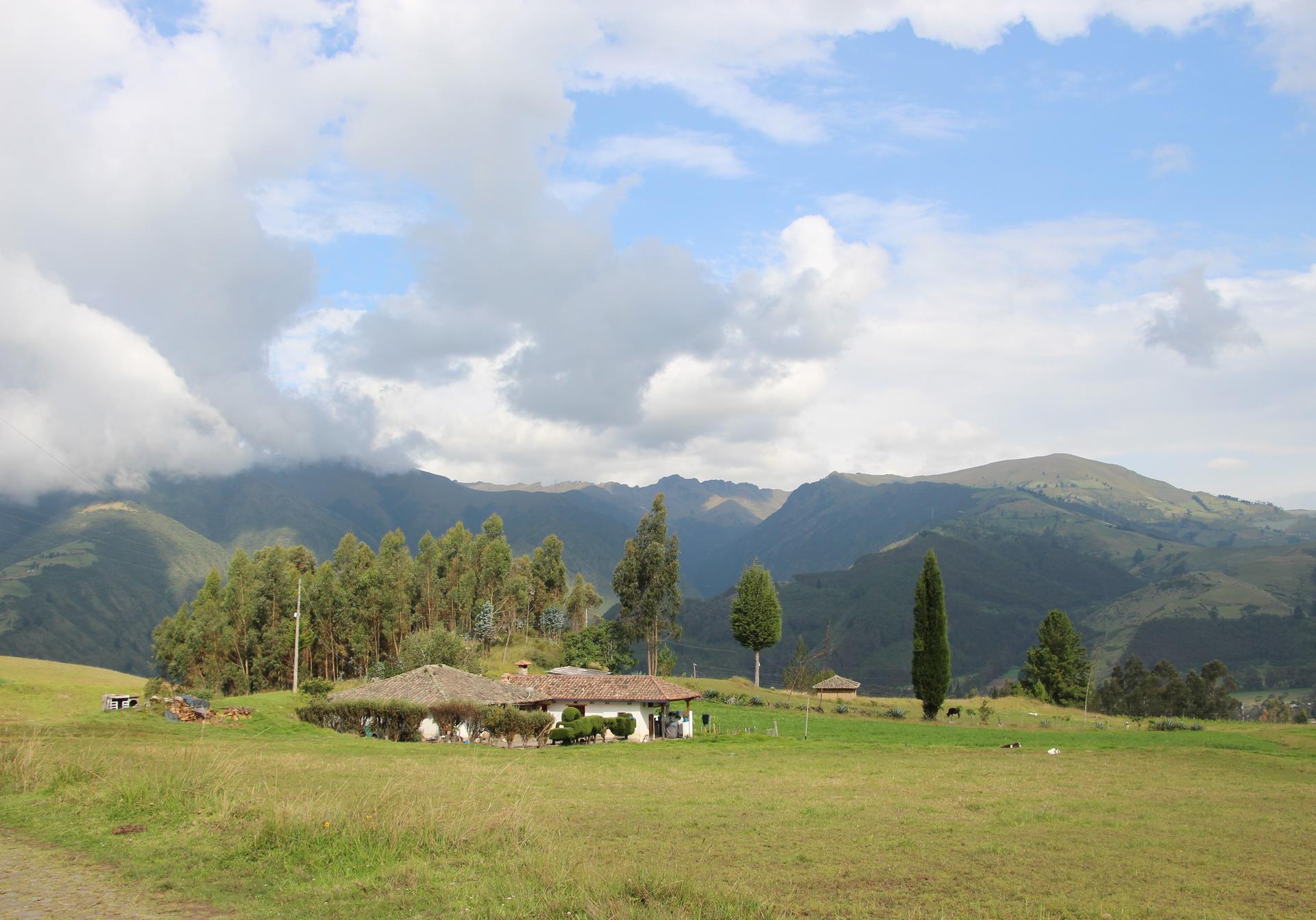 Zuleta village in the Ecuadorian highlands.
