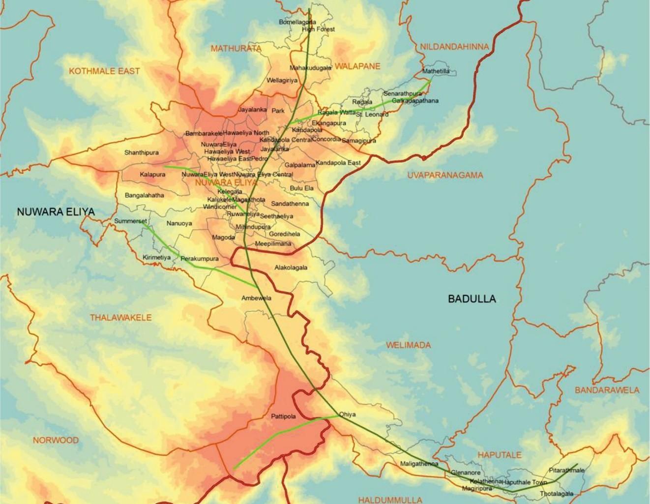 The potential Pear Belt of Sri Lanka