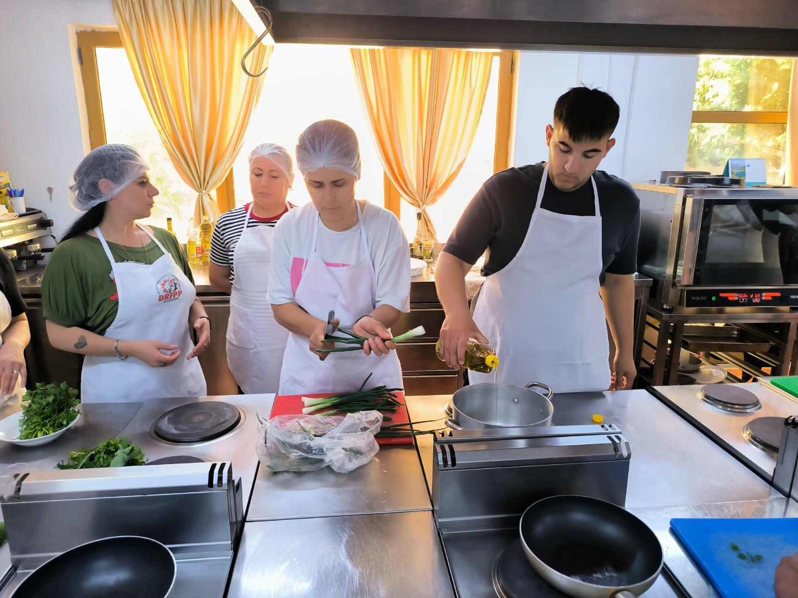 At the Vocational Training Centre in Shkodër, Kristjani found something he had not expected: a real kitchen, professional equipment, instructors who treated him like someone with a future. He enrolled in a culinary training course. He started showing up. He started learning.