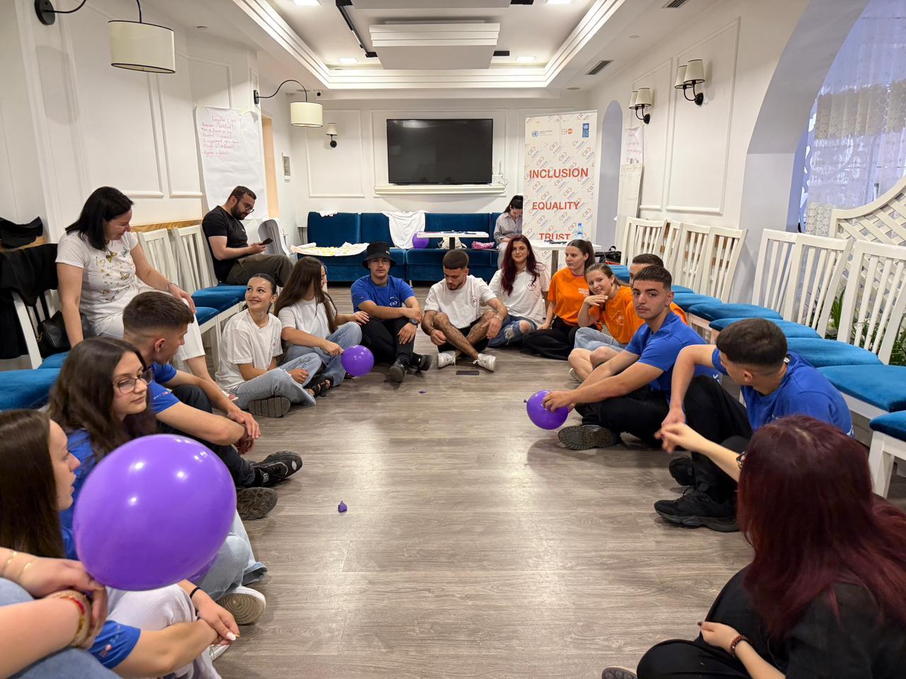 Young members of the Local Youth Councils of the Municipalities of Kukës and Has take part in capacity-building training sessions under the Youth for Inclusion, Equality and Trust project.