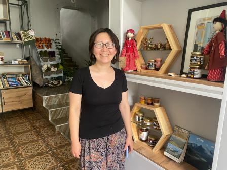 Meergul Karakozueva at her Art Hotel