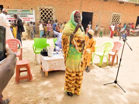 Baba Sultan Ibrahim, Présidente de l'association des femmes de la sous-préfecture de Limani à Guité, Tchad