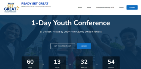 Screen shot of ready set great website