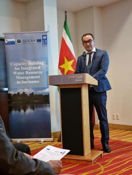 The new Deputy Resident Representative of the UNDP in Suriname, Berdi Berdiyev, expressed gratitude for meeting the President and discussing Suriname's commitment to freshwater security with esteemed government officials. 