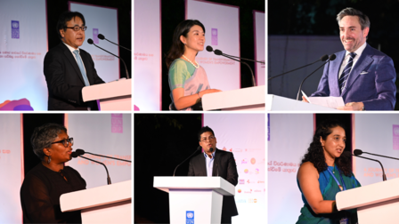 Reps at the opening of the exhibition in Colombo
