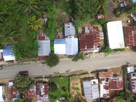 Aerial view of the neighborhood