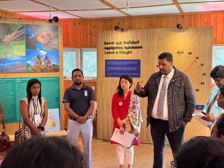 Reps at the opening of the exhibition in Nuwara Eliya