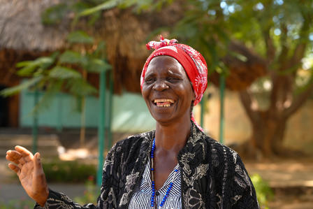 An image of Monica Kames, the grand-daughter of Shikabeta Chiefdom