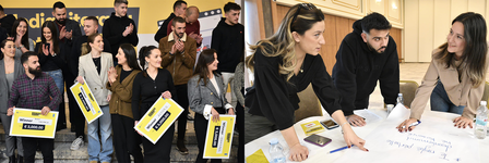 Youth participants at the Media Literacy Bootcamps