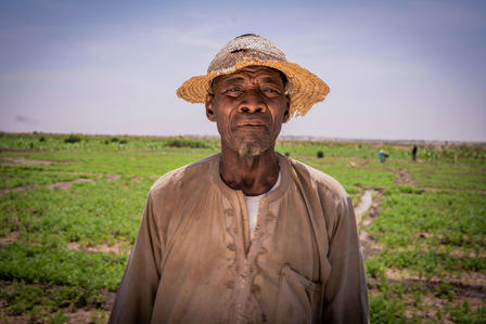 a man wearing a hat