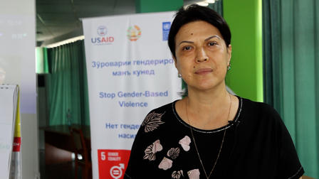 a person looking at the camera