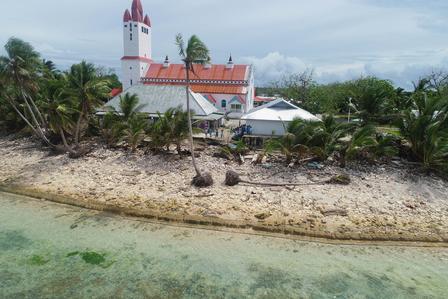 a body of water in front of a house