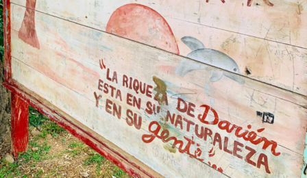 a graffiti covered wall