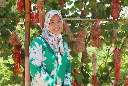 a person standing in front of a forest