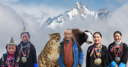 a group of people posing for the camera